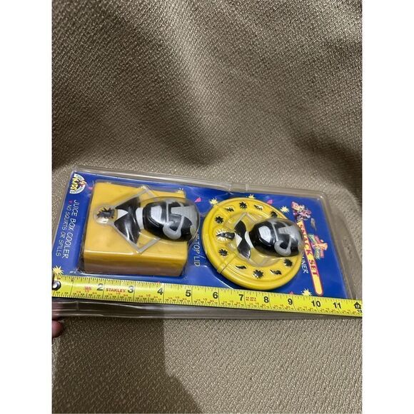 Vtg 1994 90's Mighty Morphin Power Rangers MMPR Snack Set New NIP Yellow Zach - Picture 8 of 8